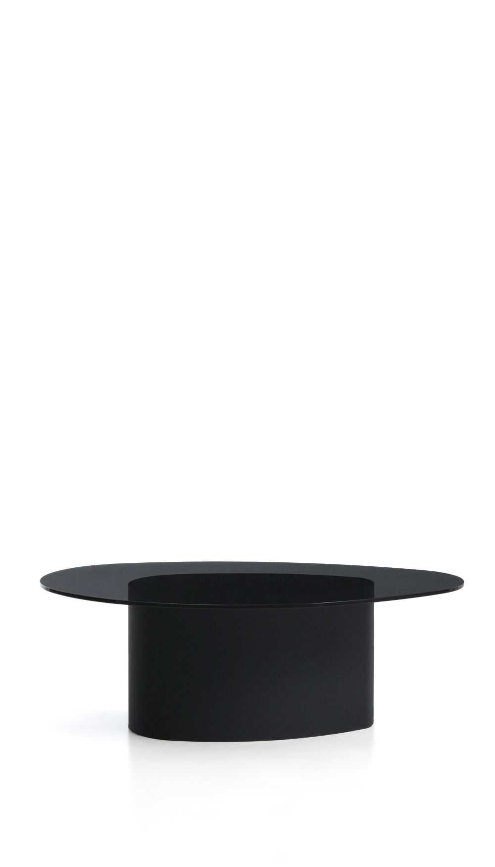 Журнальный столик Olir из черной стали и стекла 140 x 80 см