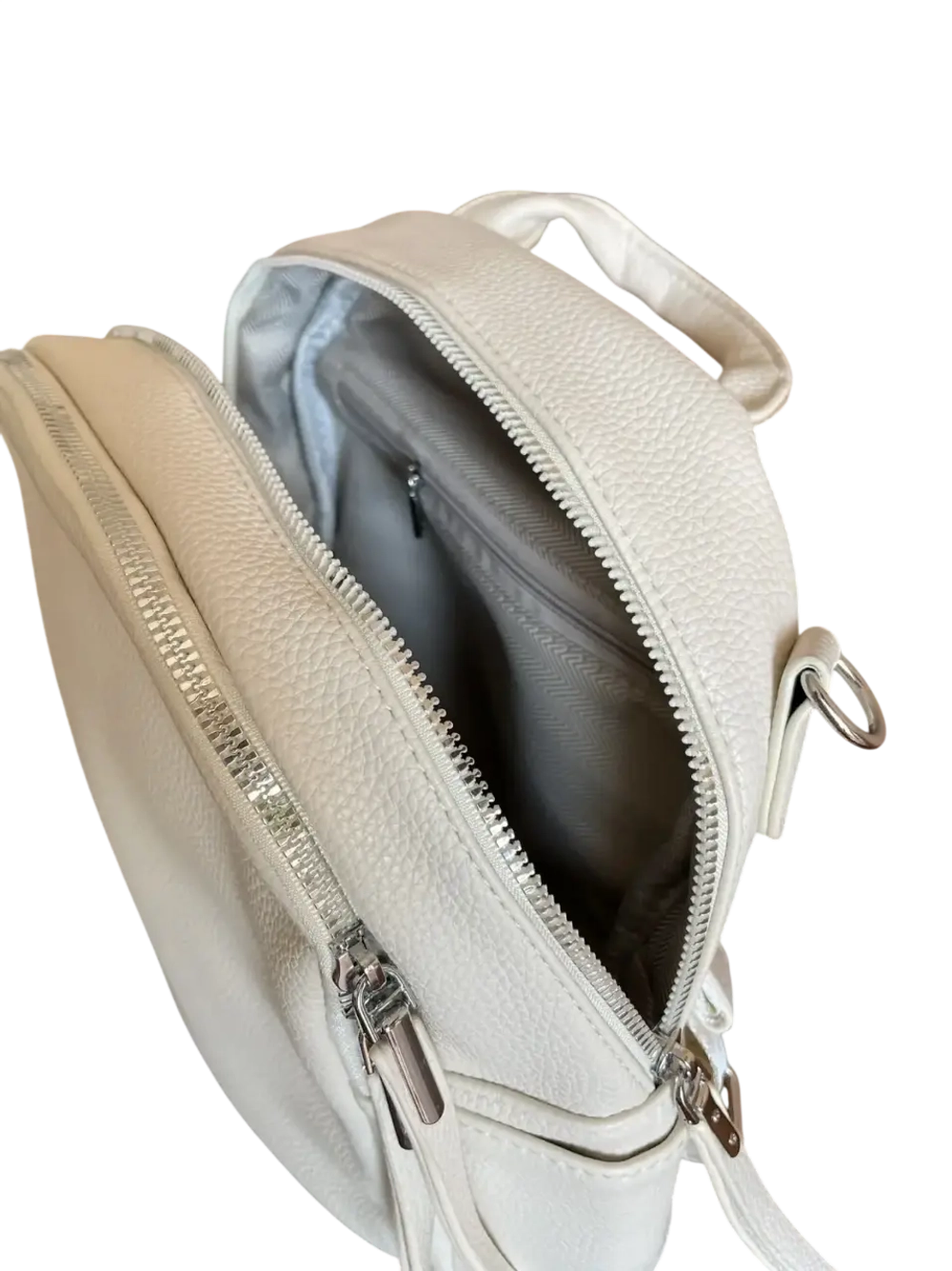 Рюкзак- сумка женская экокожа розовая QOZA