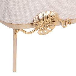 Кресло Monstera Deliciosa (Монстера) Айвори Мраморное золото