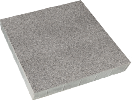 Тротуарная плитка КВАДРАТ 600х600 мм - Гранит Серый