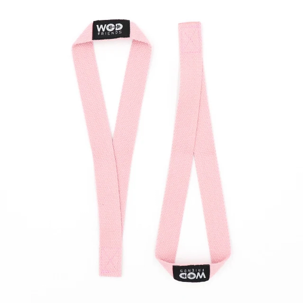 Лямки, ремни для становой тяги WOD Friends Weight Lifting Straps (Розовые)