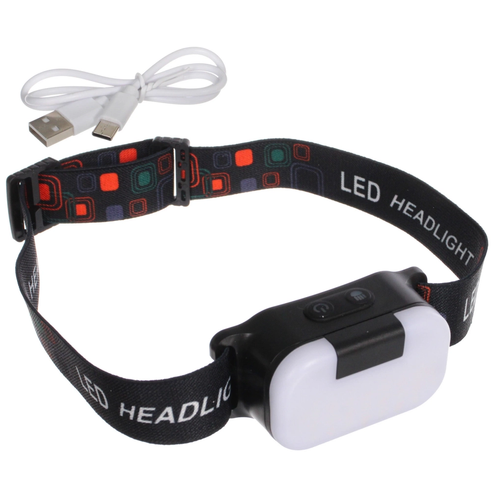 Фонарь налобный 7 режимов, 5LED, аккумуляторная батарея 1000mAh USB SB300