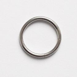 Сегментное кольцо 10 мм со съемным сегментом для пирсинга. Медицинская сталь