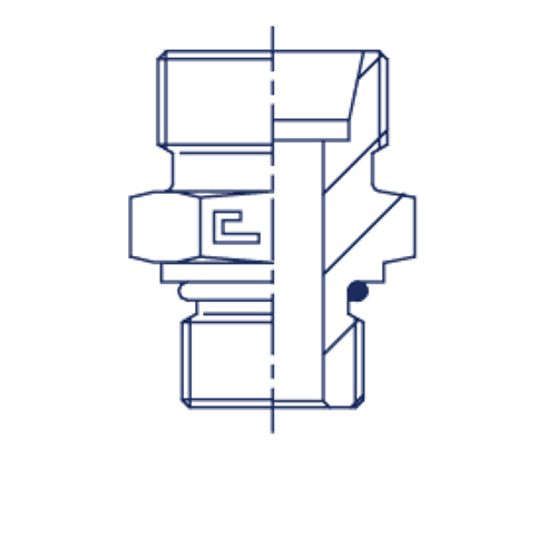 Штуцер FA DL10 UNF 1/2" (корпус)