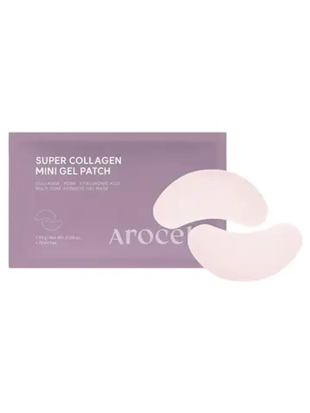 Arocell Коллагеновые гидрогелевые патчи для глаз с ПДРН и экзосомами Super Collagen Eye Gel Patch 1 пара