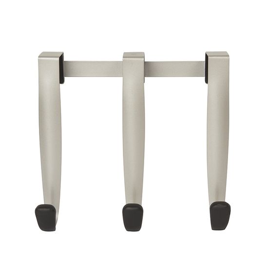 Вешалка надверная schnook, 23 см, черная-никель, 3 крючка