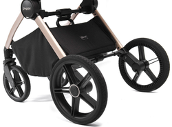 Детская коляска Peppy Monaco 2 в 1 Beige (бежевый), рама беж, шлифованный алюминий