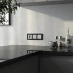 Набор клавиш для выключателя трехклавишного (cеребряный рифленый) W1139009