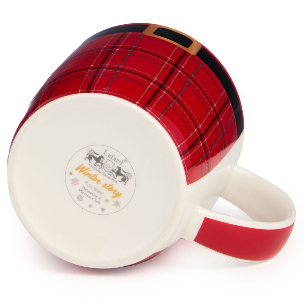 НАБОР ПОСУДЫ LEFARD "САНТА" 2 ПР. (КРУЖКА 355 МЛ, САЛАТНИК 12,5 СМ)