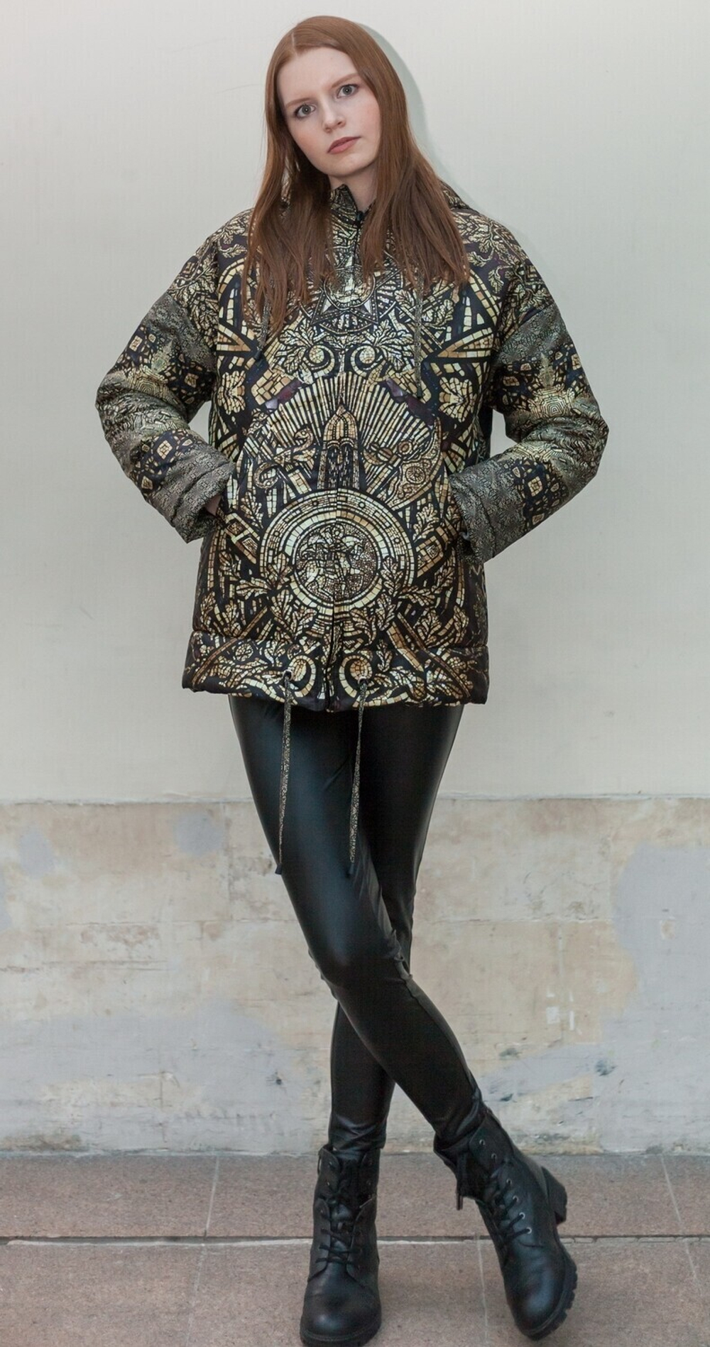 Куртка "Три Империи", по мотивам мозаик П. Корина в подземном вестибюле станции метро "Комсомольская"