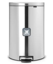 Brabantia FlatBack+ Ведро для мусора с педалью, с защитой от отпечатков пальцев, 40л