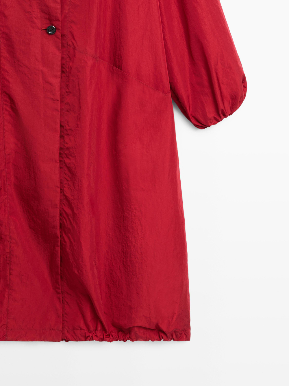 Massimo Dutti Длинная парка оверсайз, красный