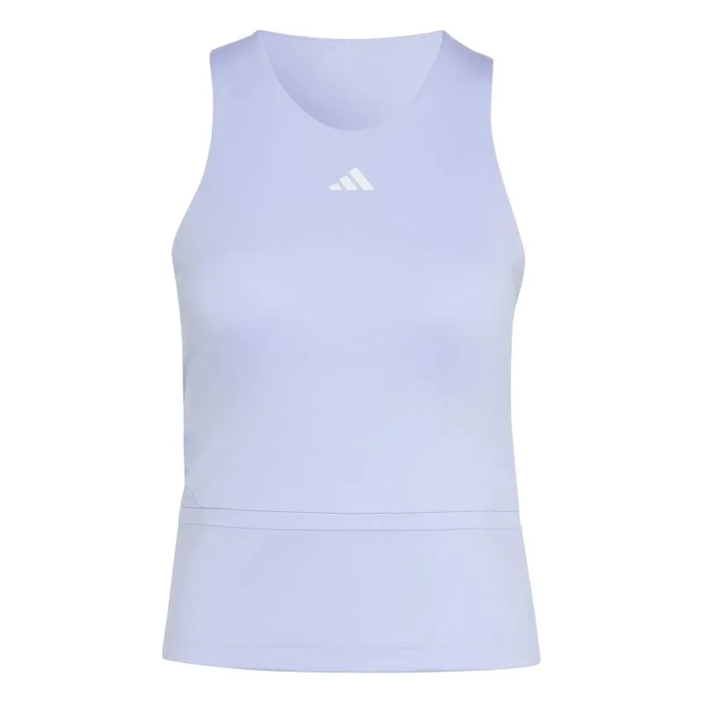 Женский топ теннисный Adidas Climacool Mid-Length Y-Tank - violet tone/white