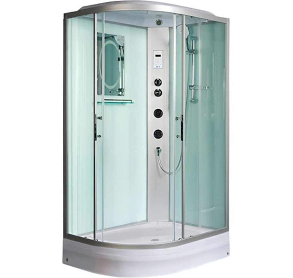 Душевая кабина WeltWasser (ВельтВассер) Werra XL 1204 R, со средним поддоном, с электрикой и ГМ, 120x90x226