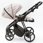 Детская коляска Adamex Blanc 3 в 1 BL-PS140 LUX (СВ. БЕЖ. + БЕЖ. КОЖА)