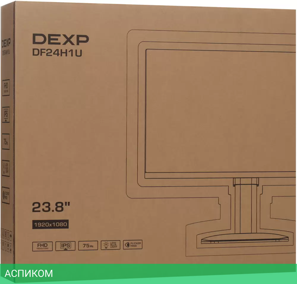 Монитор DEXP DF24H1U черный
