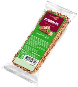 Батончики козинаки из полбы на фруктозе, 20гр