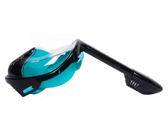 Маска полнолицевая Sargan Планета океан черная/бирюзовая