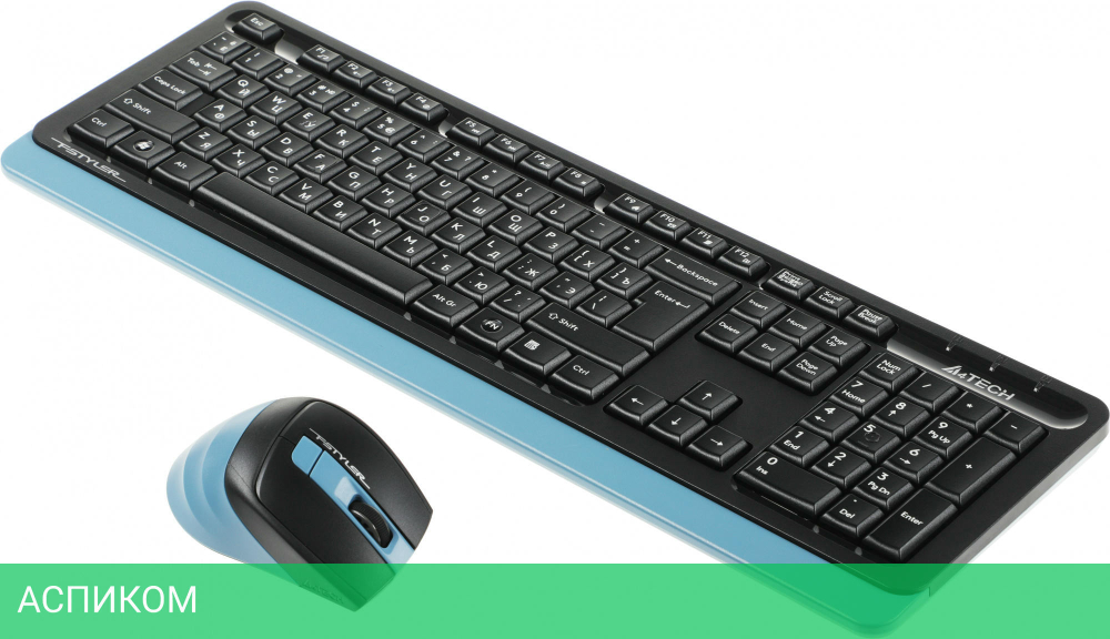 Набор периферии A4Tech Fstyler FG1035 Navy Blue черный/синий