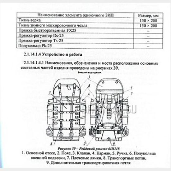 Рюкзак армейский рейдовый 6ш118 БЗК "Ратник"