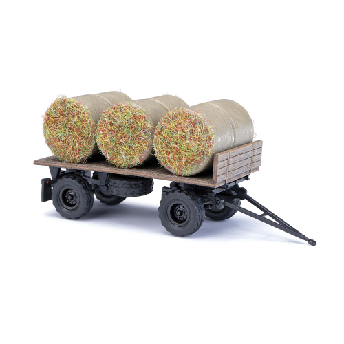 Прицеп IFA HW 60 с тюками соломы (H0, 1:87)