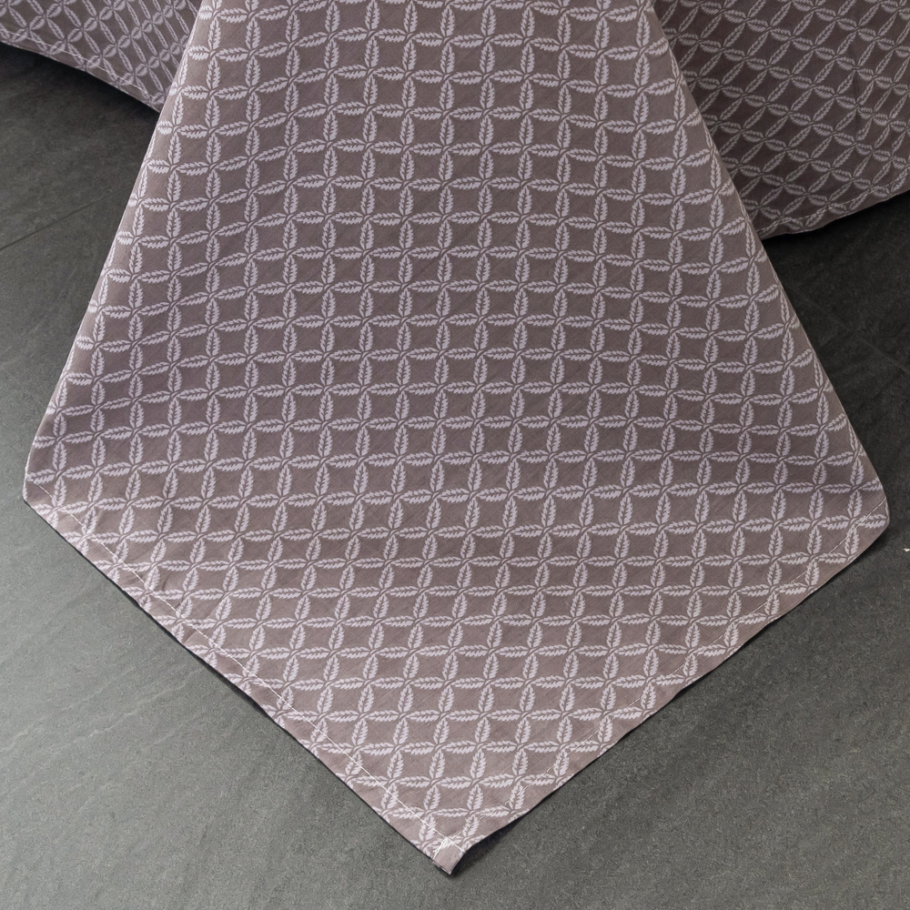 Комплект постельного белья Сатин с Одеялом 100% хлопок на резинке OBR149