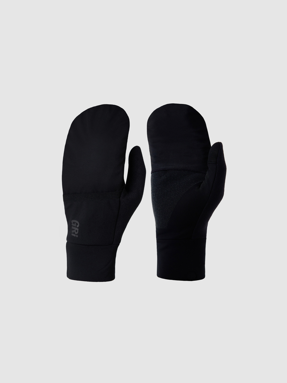 Перчатки 2 в 1 унисекс Винд черные