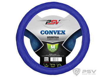 Оплетка руля M PSV Convex кожа стеганая синяя