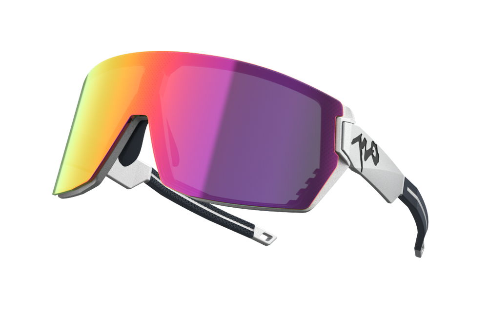 Спортивные очки 720armour Mercury / Matte Silver / Red  Lens