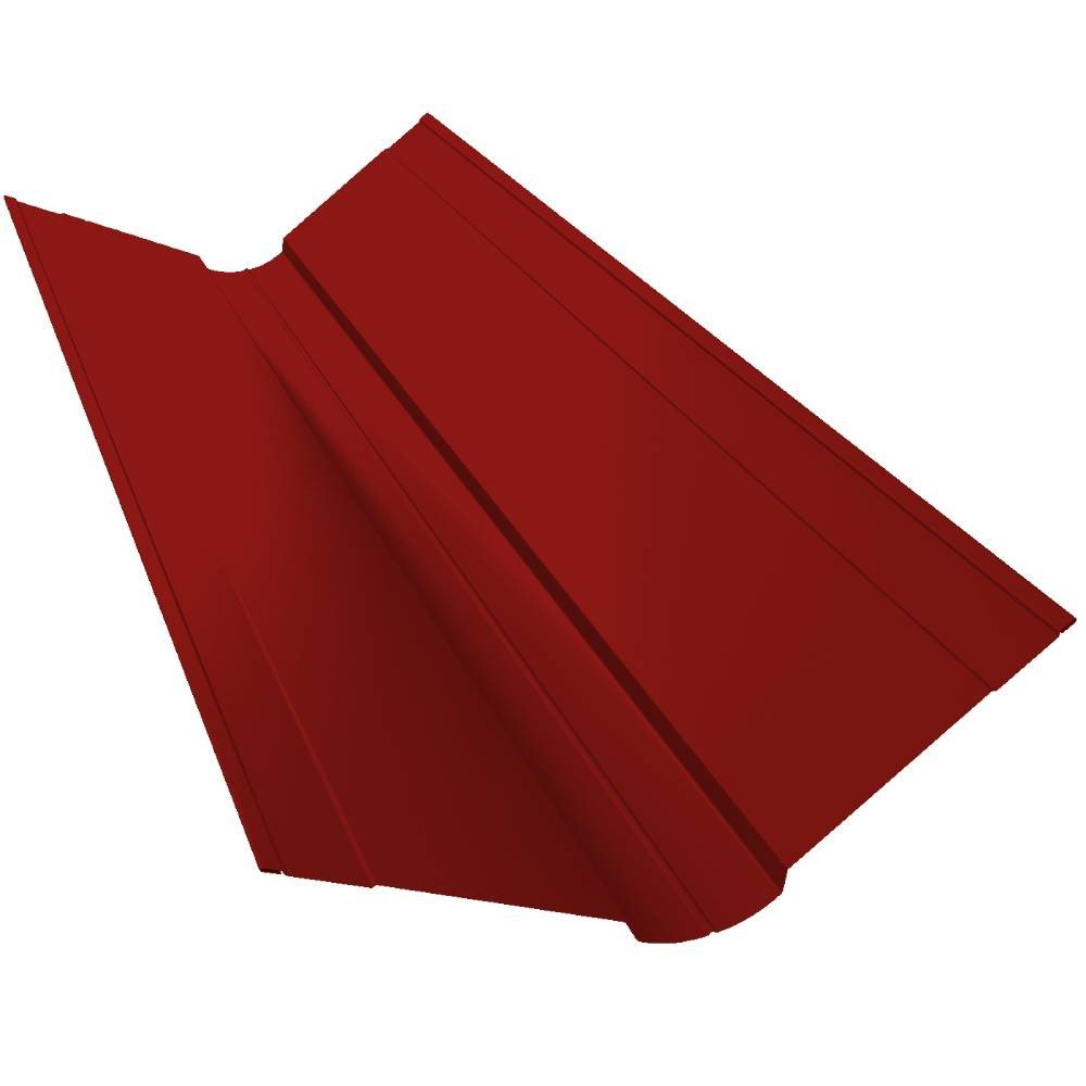 Ендова верхняя фигурная Grand Line Pe Ral 3011 150х150 мм резка