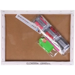 Алмазная мозаика на подрамнике с полным заполнением «МИР ЯРКИХ КРАСОК», йорк терьер, 30*40см