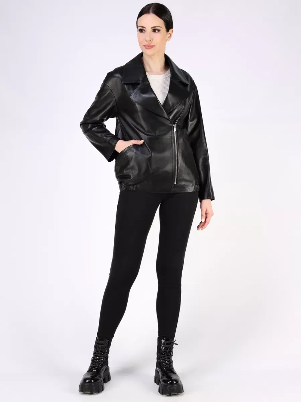 Кожаная куртка осень натуральная Турция