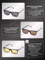 Оправа для очков с магнитными накладками 4в1