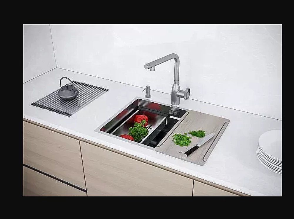 Кухонная мойка Paulmark NEXT-MULTI SINK 54 PM785445-BS нержавеющая сталь