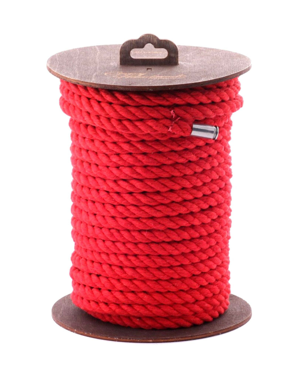 Красная хлопковая веревка для шибари на катушке - 10 м. (Цвет: красный)