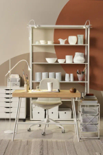 Письменный стол с ящиками - IKEA LILLÅSEN/LILLASEN, 102х49 см, бамбук, ЛИЛЛОСЕН ИКЕА