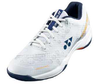Мужские кроссовки для бадминтона/сквоша Yonex Power Cushion Strider Beat - white/orange