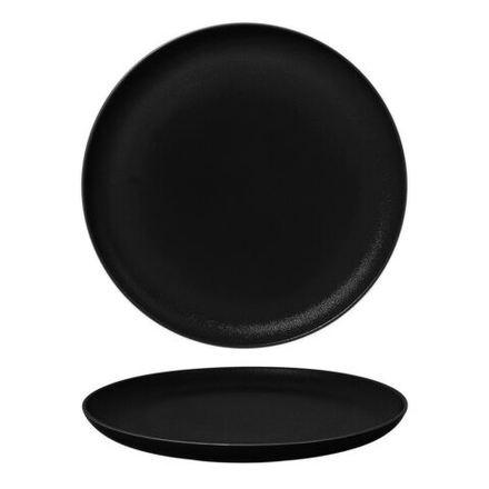 Тарелка с бортом d=26 cм, фарфор "NOBLE" серия "Fine Plus-Black Sand"