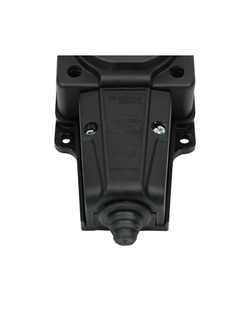 Колодка удлинителя 4-м MultiSet 16А 250В IP44 с заземл. каучук черн. SE MST4104BK