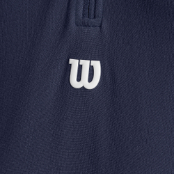 Мужское теннисное поло Wilson Players Seamless Zip Henley 2.0 T-Shirt Men - Blue
