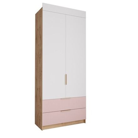 Шкаф 900 с ящиками Лавис ШД 900.1 (Дуб бунратти/Роза)