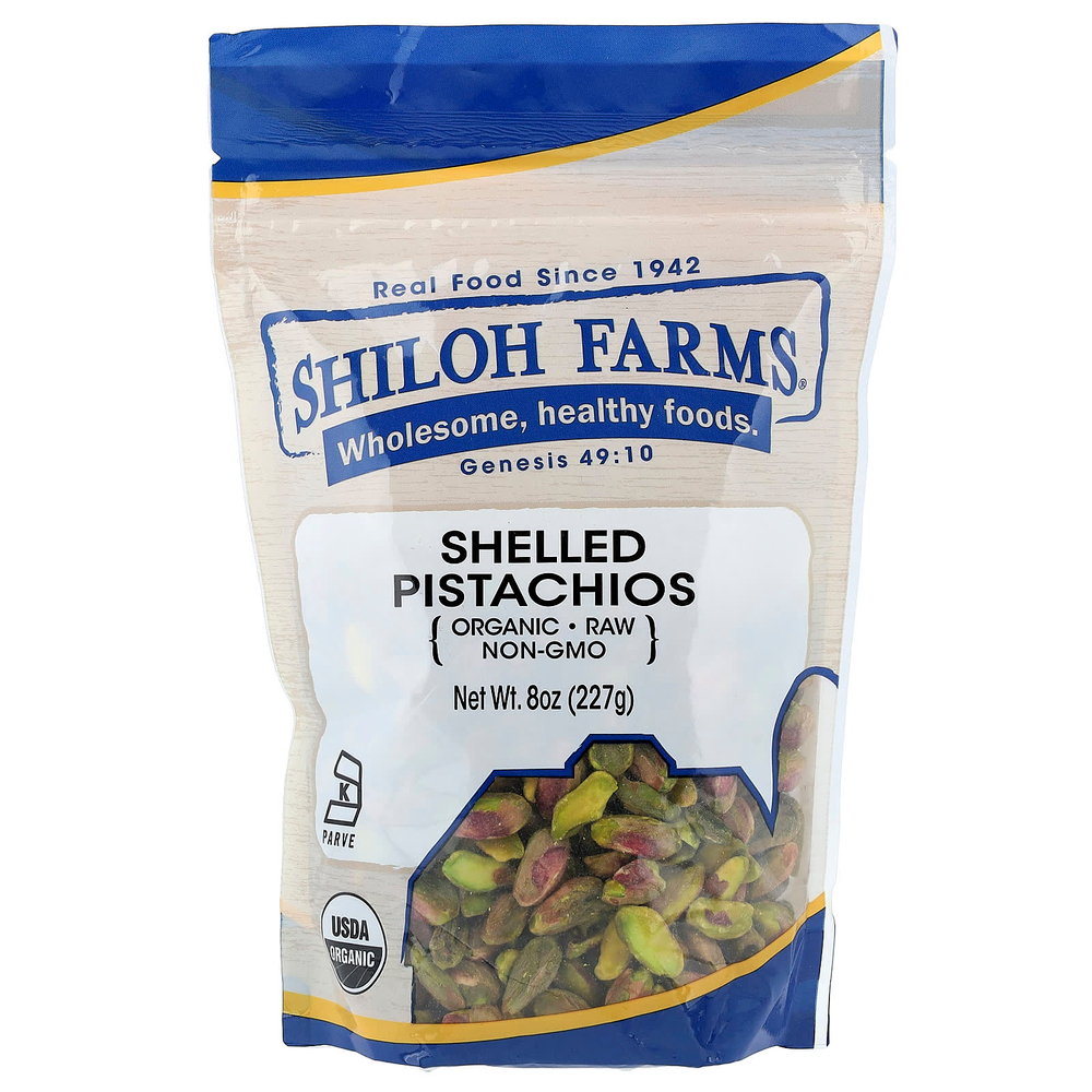 Shiloh Farms, органические очищенные фисташки, 227 г (8 унций)