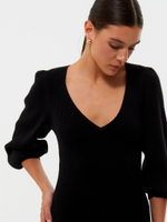 Платье ISA с декольте, чёрный