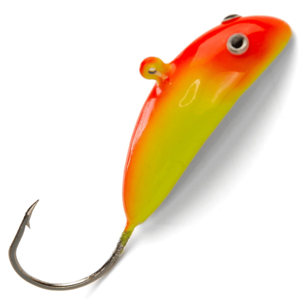 Блесна-мормышка ЖОР "Сомик" цветная флуоресцентная (39мм, 20гр, 5шт/уп)