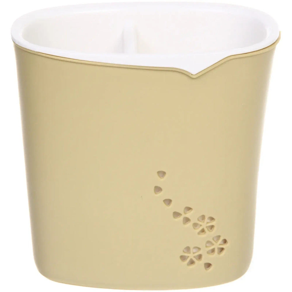 Подставка для столовых приборов «SEGRETO» 13*9*13см 2секции оливковая