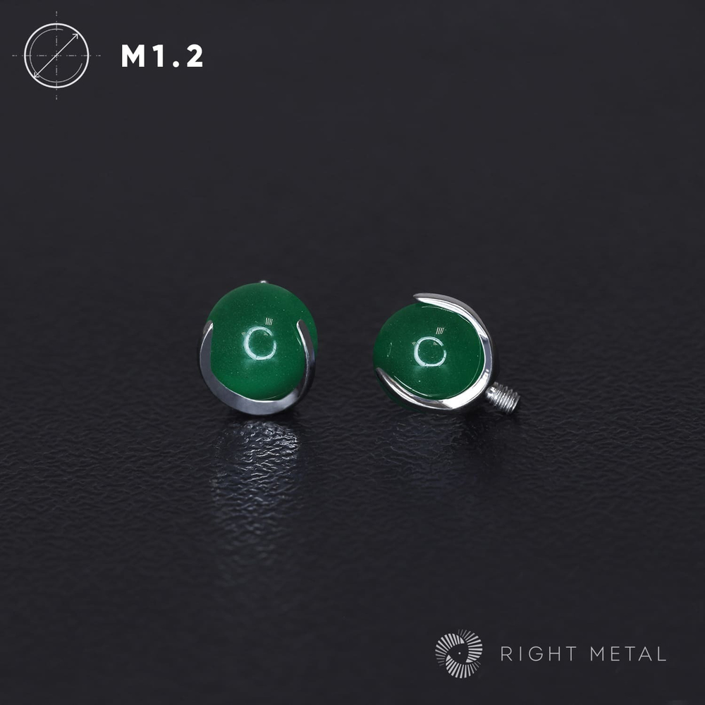 Ball 3-Prongs 3мм/4мм/5мм Green Jade