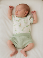 Боди "Дино" и шортики, Крем/ментоловый