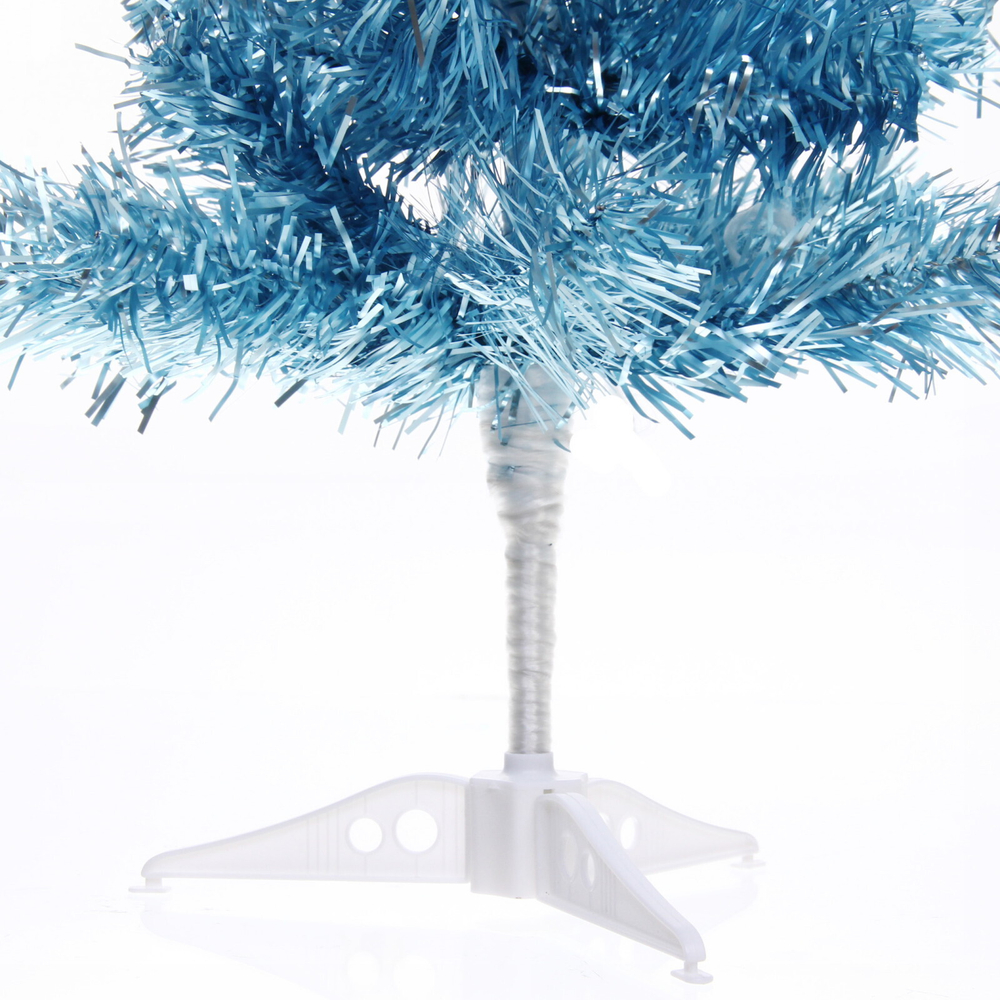 Ёлка «Теплая вьюга» 40 см, ПВХ (50 веток), Голубой