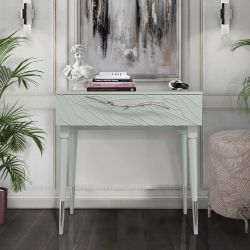 Консоль Арт Колор leaves Стайл Сильвер Серый дым