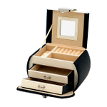 Шкатулка для украшений Jardin D'Ete, цвет чёрно-белый, матовый, 16х13х11 см